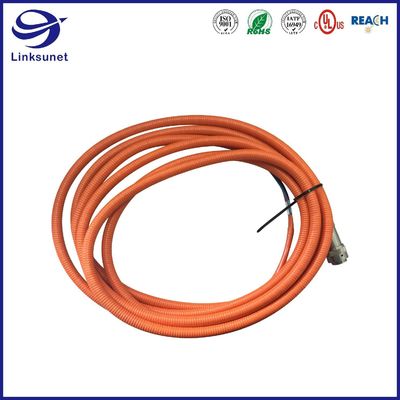 Industrial equipment wire harness with KPT Male Pin Latch lock connector