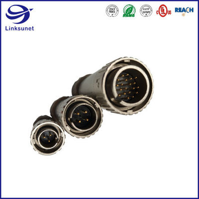 Zinc Alloy Male Pin Bayonet Lock HRS Cable Connector for Powertrain Wire Harness