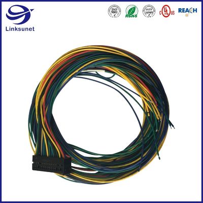 Custom Wire Harness with Micro Quadlok 2.54mm 2 row Receptacle Connector