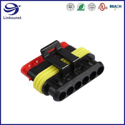Superseal 1.5 1 Row 6.0mm Latch Lock TE Connectivity AMP Connectors for Car