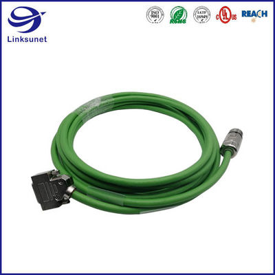 Electric Machinery Wire Harness With DB15 Add M12 12pin Female Connector