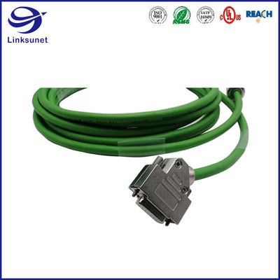 Electric Machinery Wire Harness With DB15 Add M12 12pin Female Connector