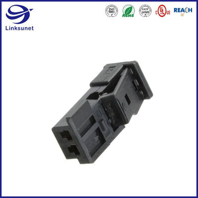 MQS 2.54mm Socket 18 - 24 AWG Black Connector For Automotive Wiring Harness