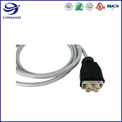 Rail Transit Wire Harness With HanQ IP65 Bulkhead PC Heavy Duty Connector